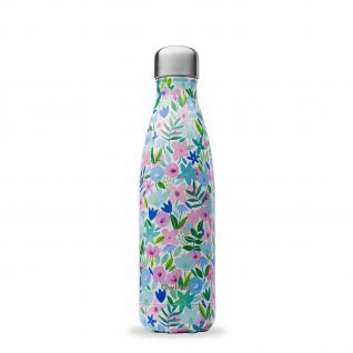 Botella QWETCH Isotérmica inox 500ml Flora Azul