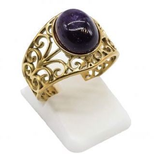 Anillo Acero Inox. AMATISTA