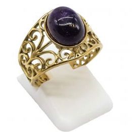 Anillo Acero Inox. AMATISTA