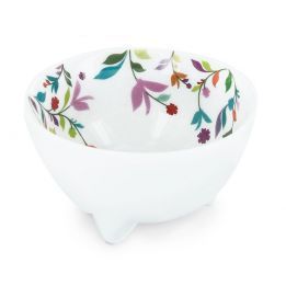 Incensario Porcelana Cuenco Acuarela Flora Ø 7 x A. 4 CM